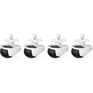 Tlily - 4X Replacement Front Wheel for Xiaomi Roborock S6 and S7 Series S65 S55 Max S65 Pure S45 Max S7 S75 S7 Max T7S Plus G10