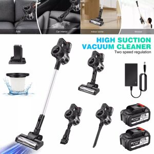 Dayplus - 6 in 1 Cordless Vacuum Cleaner Hoover Upright Handheld Bagless w/ 2X 3.0AH Battery