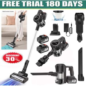 Dayplus - 6-IN-1 Cordless Vacuum Cleaner Lightweight 3600W 2X Rechargeable Lithium Battery