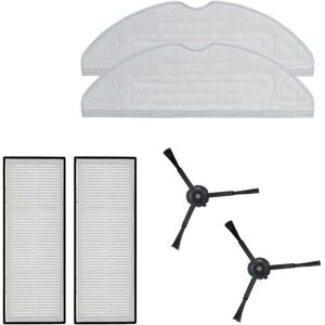 Mumu - Accessory set with mop, hepa filter and black side brush for S7/S7 Max Ultra/S7 Maxv Ultra/S7 Pro Ultra/S8/S8 +/S8 Pro Ultra robot vacuum