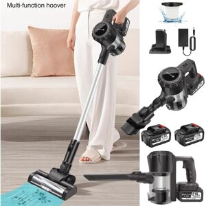 Dayplus - Cordless Vacuum Cleaner, Powerful Stick Cleaner 6 in 1 with 2X Rechargeable Battery