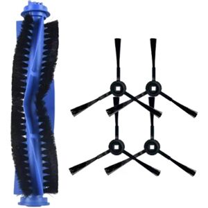 TLILY For RoboVac L35/L35 Hybrid Robot Vacuum Cleaner Cleaning Replacement Parts 4pcs Side Brush+1pc Main Brush