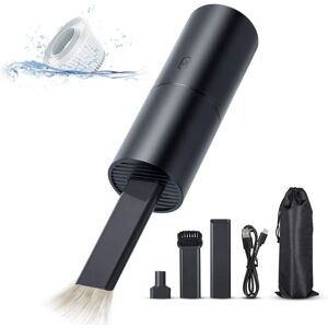 MEMKEY Mini Vacuum Cleaner, Cordless Handheld Vacuum Cleaner, usb Rechargeable, Powerful 2 in 1 Suction Cup, Portable Lightweight Vacuum Cleaner for Car,