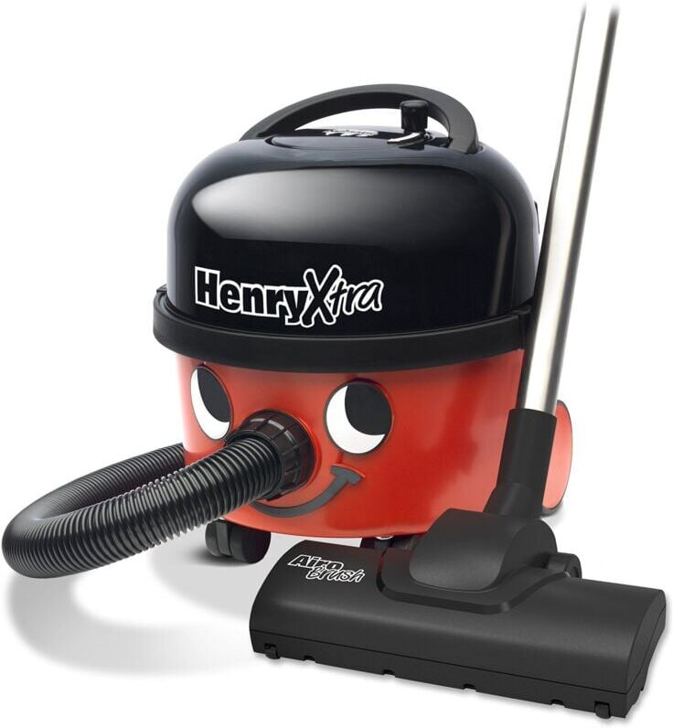 Numatic - Henry Xtra Bagged Cylinder Vacuum, 9 Litre, 620 Watt, Red