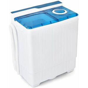 COSTWAY Twin Tub Washing Machine Portable Laundry Washer Machine 6.5KG Washer+2KG Dryer