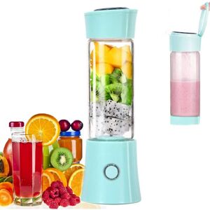 AOUGO Portable Juice Blender, Milk Shake, Fruit and Vegetable Juicer, Mixer, 480ml, BPA Free, Mini USB Smoothie Blender, 100W, for Sports and Travel Home,