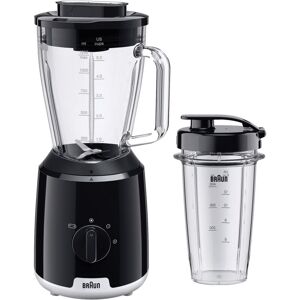 Jug Blender, 600W 1.5L PowerBlend 1, Black - Braun Jug Blender, 600W 1.5L PowerBlend 1, Black - Braun