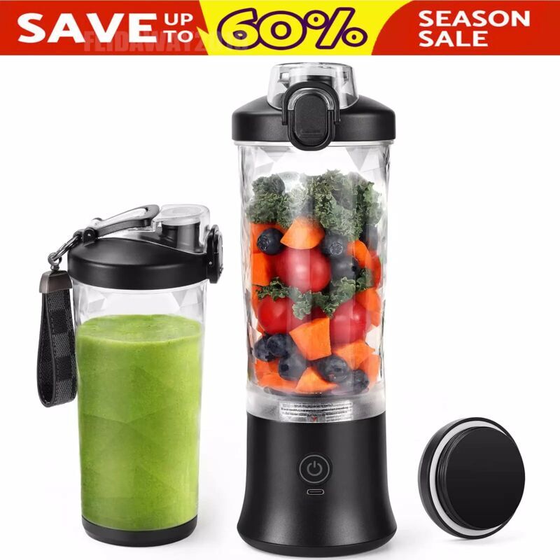 Briefness - 600ml Portable usb Fruit Blender Personal Food Smoothie Maker Mixer Juicer Shake