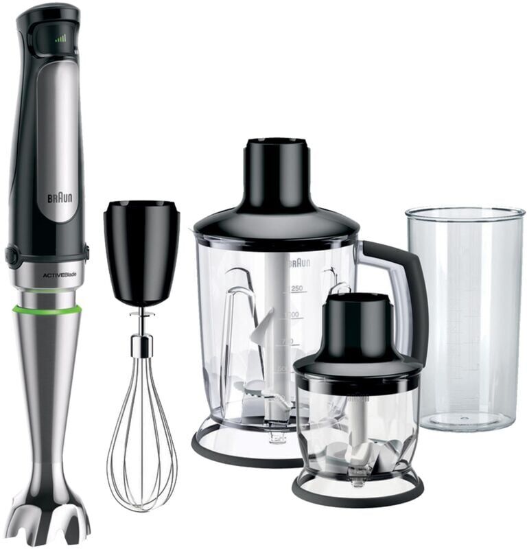 Hand Blender 1000W MultiQuick Series 7, Silver - Braun