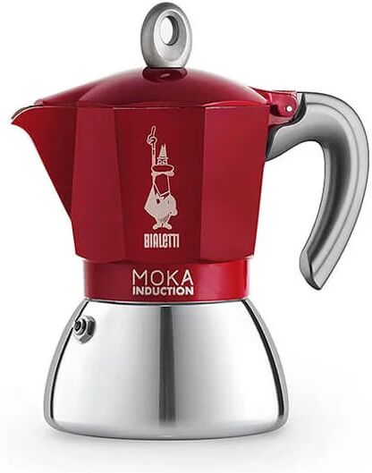 Moka Induction 6 Cup Espresso Maker Red - Bialetti