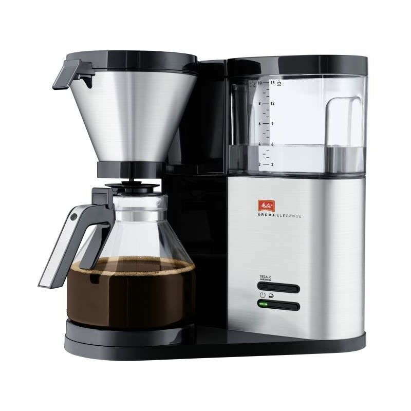 Aroma Elegance 1012-01 Freestanding Semi-auto Drip coffee maker 1.25L 10cups Stainless steel - Melitta