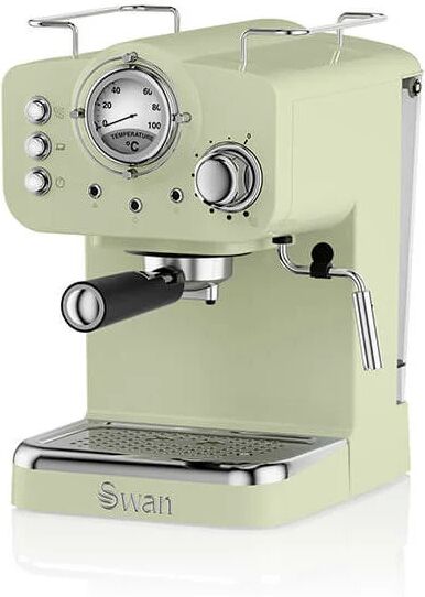 Swan - Retro Green Pump Espresso Coffee Machine