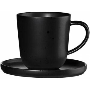 Espresso cup with a saucer Asa Selection Coppa Kuro, 80 ml