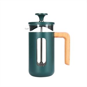 La Cafetière - La Cafetiere Pisa 3 Cup Cafetiere Green Wood Handle