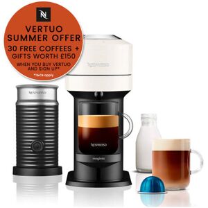 Nespresso Vertuo Next White with Aeroccino With free Gift - Magimix