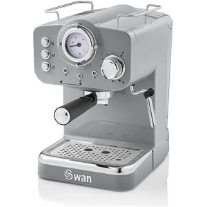 Swan - Retro Grey Pump Espresso Coffee Machine