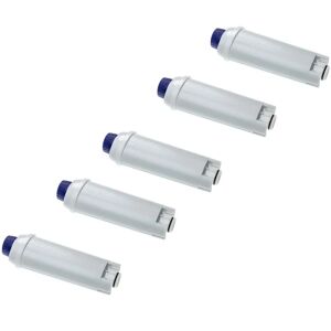 5x Water Filter compatible with DeLonghi ecam 65.055.MS, ecam 65.075.MS Coffee Machine, Espresso Machine - White - Vhbw