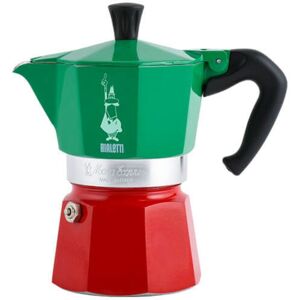 Bialetti - Moka Express 6 Cup Espresso Maker Tricolore Italia Bialetti - Moka Express 6 Cup Espresso Maker Tricolore Italia