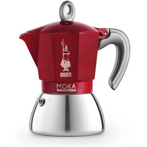 Bialetti - Moka Induction 6 Cup Espresso Maker Red Bialetti - Moka Induction 6 Cup Espresso Maker Red