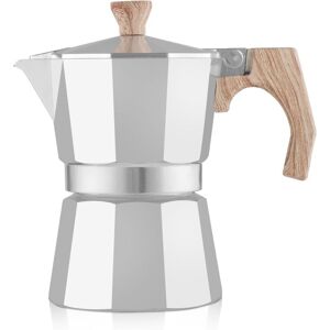 YS-YALOTRS Moka pot coffee maker, 6 cups, aluminum stovetop coffee maker, percolator, moka pot coffee maker, 300ml, 6 cups, silver YS-YALOTRS Moka pot coffee maker, 6 cups, aluminum stovetop coffee maker, percolator, moka pot coffee maker, 300ml, 6 cups, silver