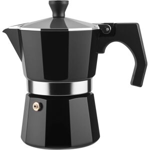 YS-YALOTRS Moka pot coffee maker, 6 cups, aluminum stovetop coffee maker, percolator, Moka pot coffee maker, 150ml, 3 cups, black YS-YALOTRS Moka pot coffee maker, 6 cups, aluminum stovetop coffee maker, percolator, Moka pot coffee maker, 150ml, 3 cups, black