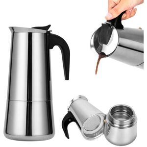 YS-YALOTRS Stainless Steel Espresso Moka Pot/Percolator/Coffee Maker for All Stoves, Home and Camping, 450ml Capacity YS-YALOTRS Stainless Steel Espresso Moka Pot/Percolator/Coffee Maker for All Stoves, Home and Camping, 450ml Capacity