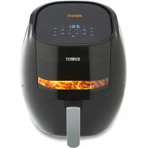 Tower - T17072 Vortx Vizion Digital Air Fryer with Rapid Air Circulation, 7L, 1800W, Black