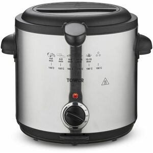 Tower - T17070 Kitchen 1.5L Deep Fat Fryer, 1000W, Stainless Steel