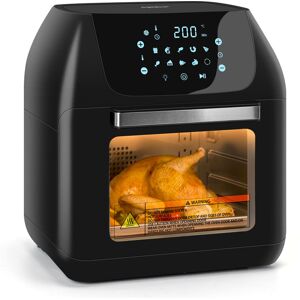 Aigostar - 12L Air Fryer Oven Multifunctional with Rotisserie, Digital Air Cooker with 9 Cooking Presets, Adjustable Temperature and Timer, Oil Free