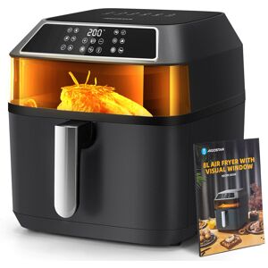 Aigostar - 8L Air Fryer, Air Fryers Oven Home Use with Large Viewing Window, 1700W Air Fryers with Rapid Air Circulation, 12 Preset, Oil Free & Low