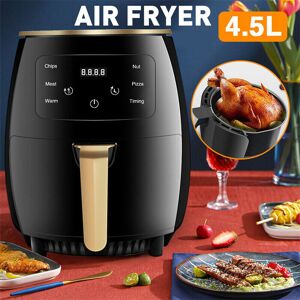 TEETOK Air Fryer Oven, 4.5L Oil Free Air Fryers for Home, led Screen with Digital Display, Timer and Fully Adjustable Temperature Control for Healthy Oil