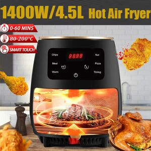 TEETOK Air Fryers 4.5L,Compact Air Fryers with Presets, Max 230℃ Setting Digital Air Fryer Oven with Rapid Air Circulation, Digital Display,Shake
