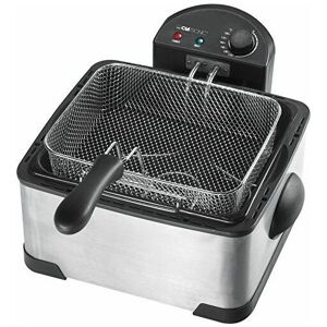 Fr 3195 Double 4L 2000W Black,Stainless steel - Clatronic