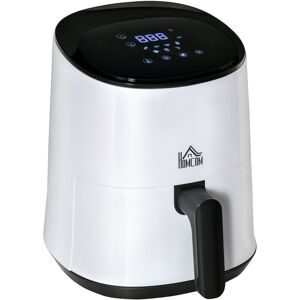 Homcom - Air Fryer 1300W 2.5L with Digital Display Timer for Low Fat Cooking White - White