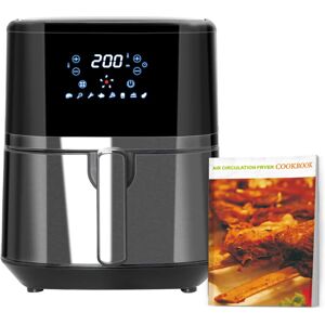 Homcom - Air Fryer 4.5L 1500W with Digital Display Rapid Air Circulation Timer - Black