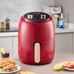 Livingandhome - 8L Knob Air Fryer Healthy Cooking,Red