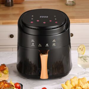 Livingandhome - Black Hot Air Fryer Oven with Digital Controls for Kitchen