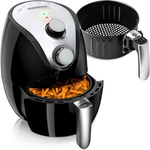 Monzana - 3.6 Litre Airfryer with Dial Controls 3.6L Capacity Adjustable Temperature and Timer Settings 1500W Hot Air Fryer Healthy Low Fat Cooking