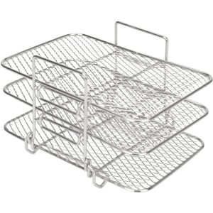 Sollbry 304 Stainless Steel Air Fryer Holder Multi-Functional Accessory