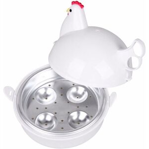 4 Egg Microwave Chicken Shaped Electric Egg Cooker Groofoo