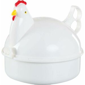 HOOPZI Egg Cooker, Microwave Hardboiled Egg Maker, 4 Eggs Egg Boiler Poacher Electric Cooker with Steamer Attachment Chicken Shape Egg Poacher for Home HOOPZI Egg Cooker, Microwave Hardboiled Egg Maker, 4 Eggs Egg Boiler Poacher Electric Cooker with Steamer Attachment Chicken Shape Egg Poacher for Home