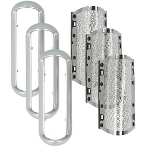 vhbw 3x Shaver Foil compatible with Braun Pocket P-80-1, P70-1, P-40, P-90, P-60, P-50, P-80, P-70 Electric Shaver + Frame, Silver vhbw 3x Shaver Foil compatible with Braun Pocket P-80-1, P70-1, P-40, P-90, P-60, P-50, P-80, P-70 Electric Shaver + Frame, Silver