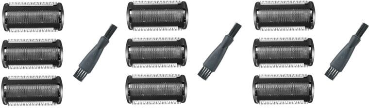 TLILY 9 Pack Replacement Trimmer Heads for Bodygroom 2024 - 2040 S11 YSS2 YSS3 Series Shaver with Brush