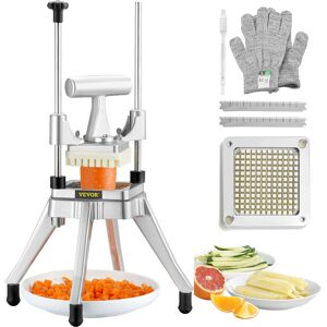 Vevor - Commercial Vegetable Fruit Chopper 1/4' Blade Heavy Duty Professional Food Dicer Kattex French Fry Cutter Onion Slicer Stainless Steel for
