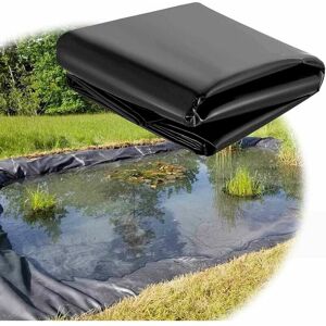 Pond Liner, Pond Liner 3x5m 0.2mm hdpe Reinforced Membrane Large Tear Resistant Fish Pond Agricultural Black Tarp Koi Ponds Denuotop