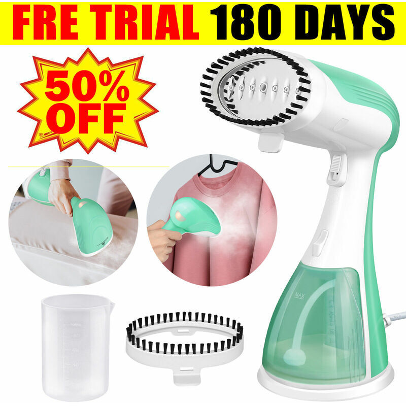 BRIEFNESS Handheld Clothes Steamer Garment Steamer Iron Fast Heat-up Wrinkle Removal 3500W