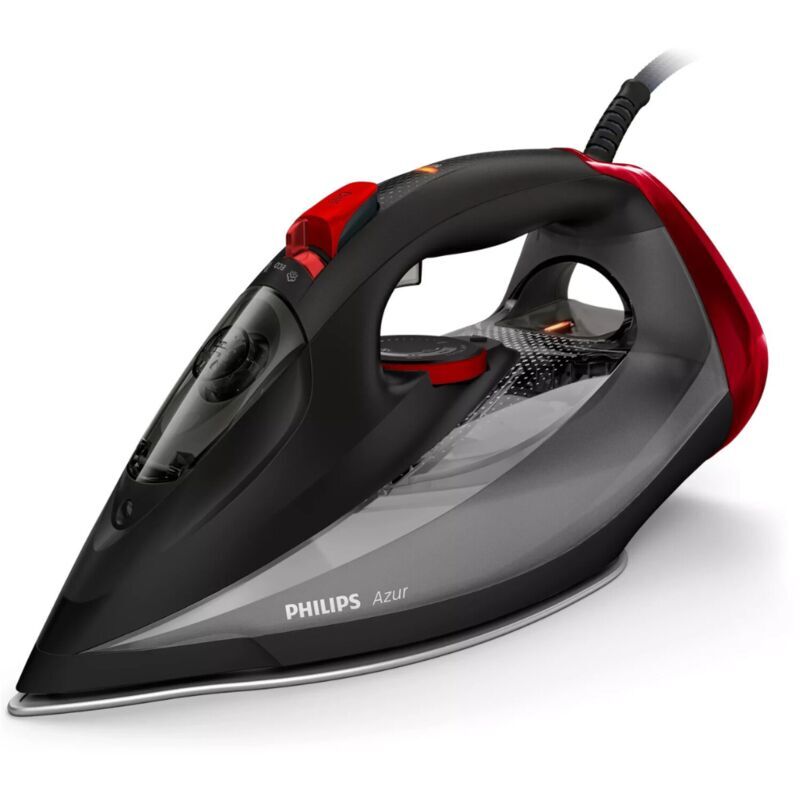 SteamGlide Azur GC4567/86 Steam Iron 2600W 50g/min Black & Red - Philips