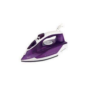 PowerSteam Vertical Steam Iron, 250ml Tank Capacity, 2200W, Purple/White - IG3122 - Purple/White - Igenix