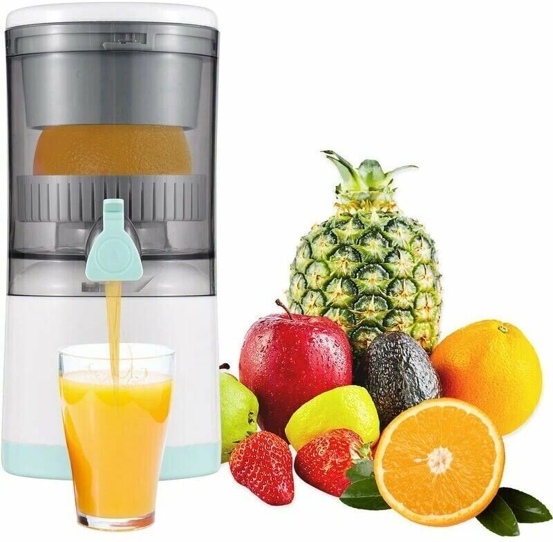 DEWDAT Hands-Free Electric Juicer for Orange, Lemon, Apple, Tomato, Grape, usb Powered, Detachable and Washable, Green