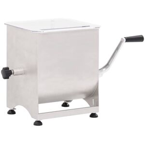 Meat Mixer with Gear Box Silver Stainless Steel vidaXL Meat Mixer with Gear Box Silver Stainless Steel vidaXL